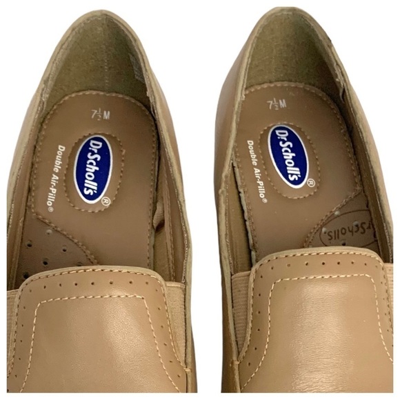 Dr. Scholl's Classic Twin Gore Leather Pump Size 7.5 M Women’s Tan #69831 - Picture 2 of 9